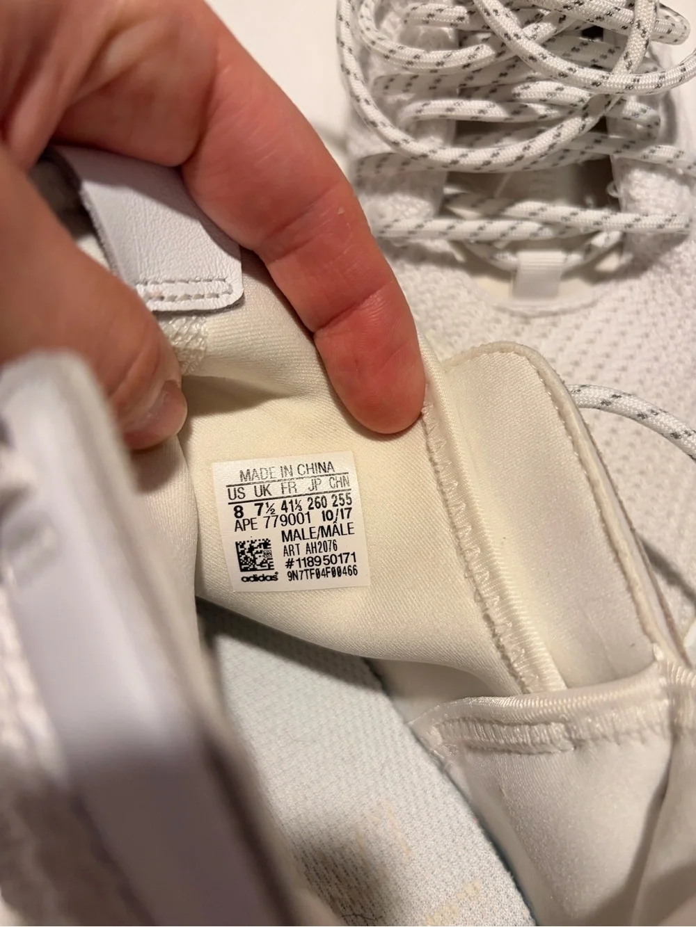 Adidas Tubular Rise Primeknit Cream White Sneakers (AH2076) Mens Size 8